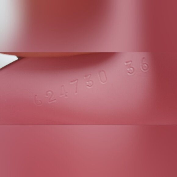 Gucci Women's Jelly Platform Sandals Slides Wild Rose Pink Rubber Size 36 / 6 US - Picture 15 of 16